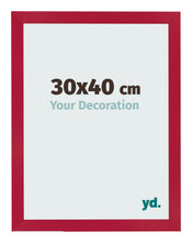 Bilderrahmen 30x40cm Rot MDF Bologna Vorne Messe | Yourdecoration.at