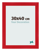 Bilderrahmen 30x40cm Rot MDF Pisa Vorne Messe | Yourdecoration.at