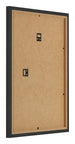 Bilderrahmen 30x40cm Schwarz Gemasert MDF Bologna Ruckseite Schrag | Yourdecoration.at