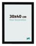 Bilderrahmen 30x40cm Schwarz Hochglanz MDF Bologna Vorne Messe | Yourdecoration.at