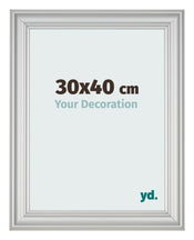Bilderrahmen 30x40cm Silber Matt MDF Lazio Vorne Messe | Yourdecoration.at