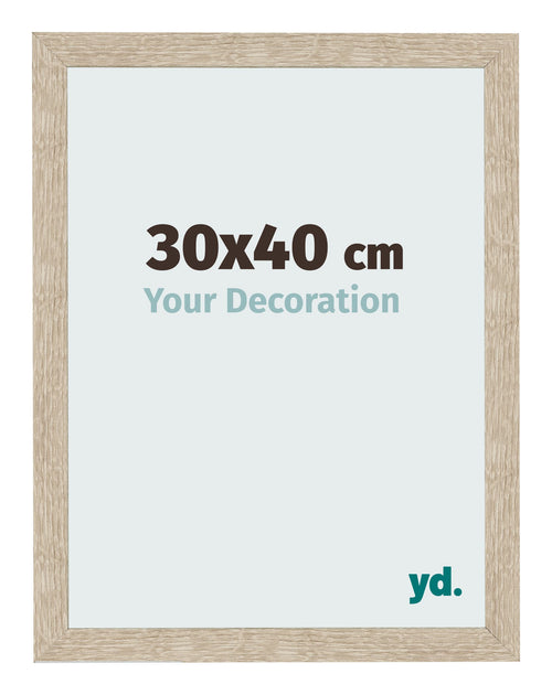 Bilderrahmen 30x40cm Sonoma Eiche MDF Bologna Vorne Messe | Yourdecoration.at
