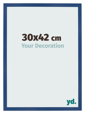 Bilderrahmen 30x42 cm Dunkelblau MDF Bologna Vorne Messe | Yourdecoration.at