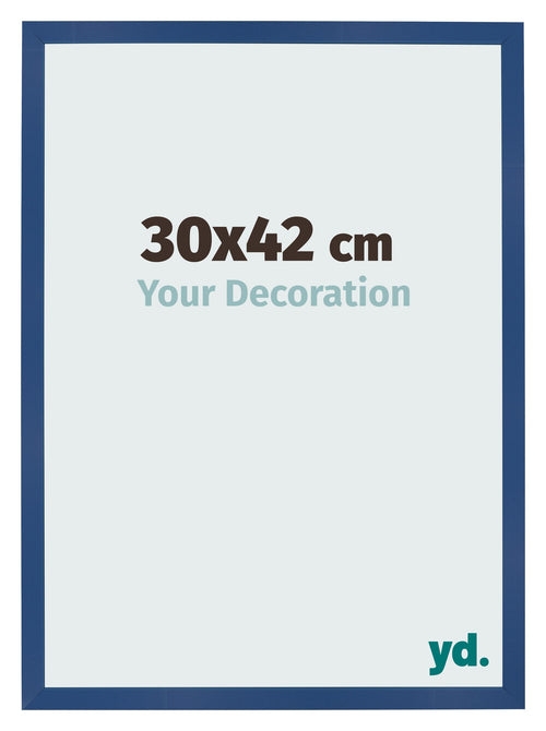 Bilderrahmen 30x42 cm Dunkelblau MDF Bologna Vorne Messe | Yourdecoration.at