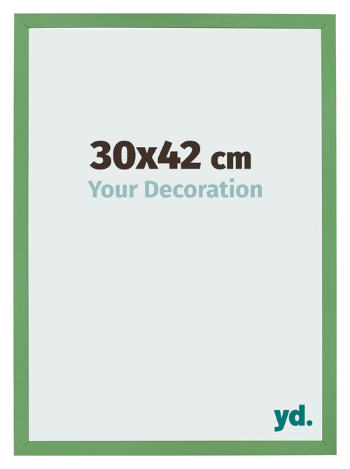 Bilderrahmen 30x42 cm Grun MDF Bologna Vorne Messe | Yourdecoration.at