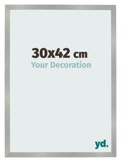 Bilderrahmen 30x42cm Aluminium Gebürstet MDF Bologna Vorne Messe | Yourdecoration.at