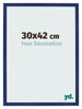 Bilderrahmen 30x42cm Dunkelblau Gewischt MDF Bologna Vorne Messe | Yourdecoration.at