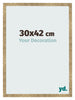 Bilderrahmen 30x42cm Gold Antik MDF Bologna Vorne Messe | Yourdecoration.at