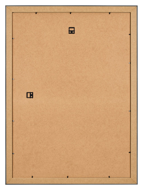 Bilderrahmen 30x42cm Schwarz Silber Poliert MDF Pisa Ruckseite | Yourdecoration.at