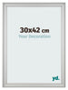 Bilderrahmen 30x42cm Silber Matt MDF Lazio Vorne Messe | Yourdecoration.at