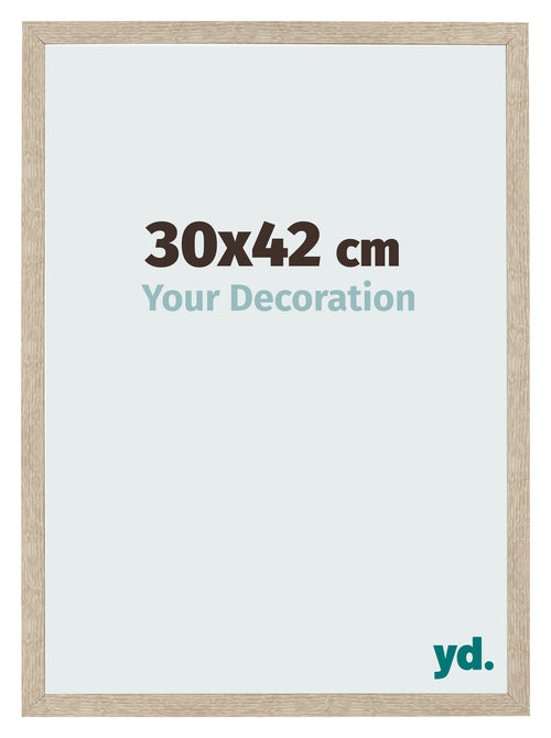 Bilderrahmen 30x42cm Sonoma Eiche MDF Bologna Vorne Messe | Yourdecoration.at