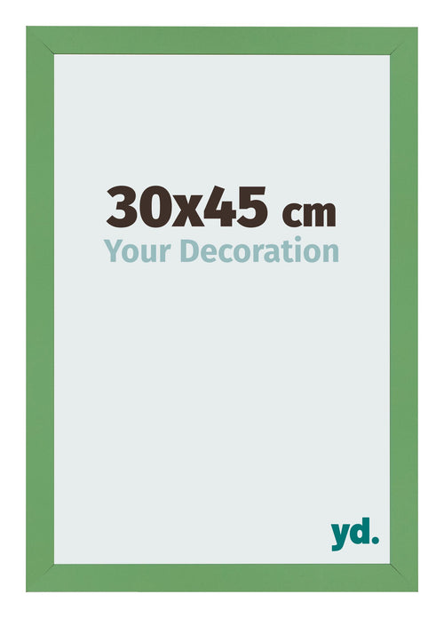 Bilderrahmen 30x45 cm Grun MDF Bologna Vorne Messe | Yourdecoration.at