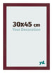 Bilderrahmen 30x45 cm Weinrot Gewischt MDF Bologna Vorne Messe | Yourdecoration.at