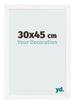 Bilderrahmen 30x45 cm Weiss Hochglanz MDF Bologna Vorne Messe | Yourdecoration.at