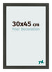 Bilderrahmen 30x45cm Antrazit MDF Bologna Vorne Messe | Yourdecoration.at