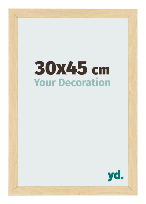 Bilderrahmen 30x45cm Buche Dekor MDF Bologna Vorne Messe | Yourdecoration.at