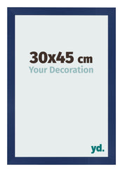 Bilderrahmen 30x45cm Dunkelblau Gewischt MDF Bologna Vorne Messe | Yourdecoration.at