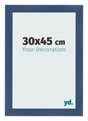 Bilderrahmen 30x45cm Dunkelblau Gewischt MDF Pisa Vorne Messe | Yourdecoration.at