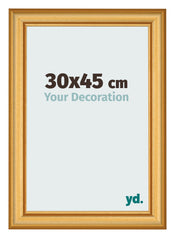 Bilderrahmen 30x45cm Gold Matt MDF Lazio Vorne Messe | Yourdecoration.at