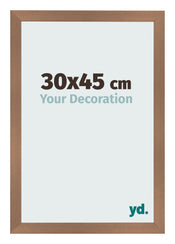 Bilderrahmen 30x45cm Kupfer Dekor MDF Bologna Vorne Messe | Yourdecoration.at