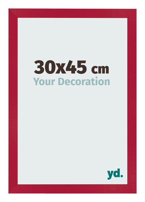 Bilderrahmen 30x45cm Rot MDF Bologna Vorne Messe | Yourdecoration.at