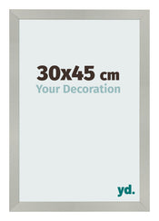Bilderrahmen 30x45cm Silber Matt MDF Bologna Vorne Messe | Yourdecoration.at
