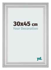 Bilderrahmen 30x45cm Silber Matt MDF Lazio Vorne Messe | Yourdecoration.at