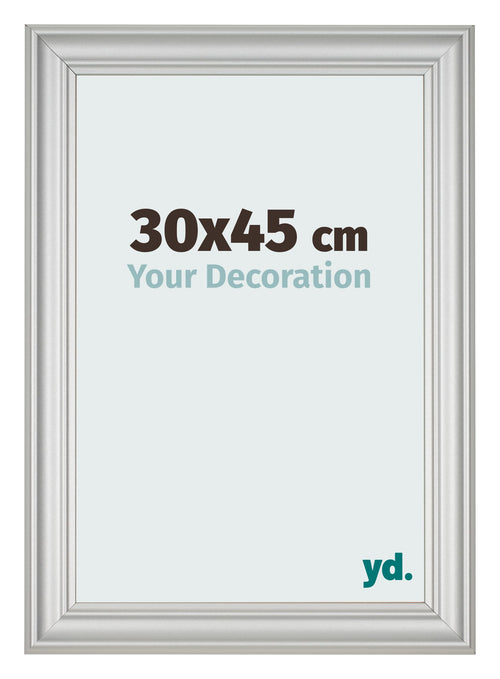 Bilderrahmen 30x45cm Silber Matt MDF Lazio Vorne Messe | Yourdecoration.at