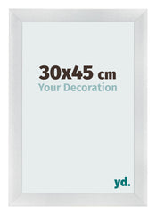 Bilderrahmen 30x45cm Silber Schwarz Gewischt MDF Pisa Vorne Messe | Yourdecoration.at