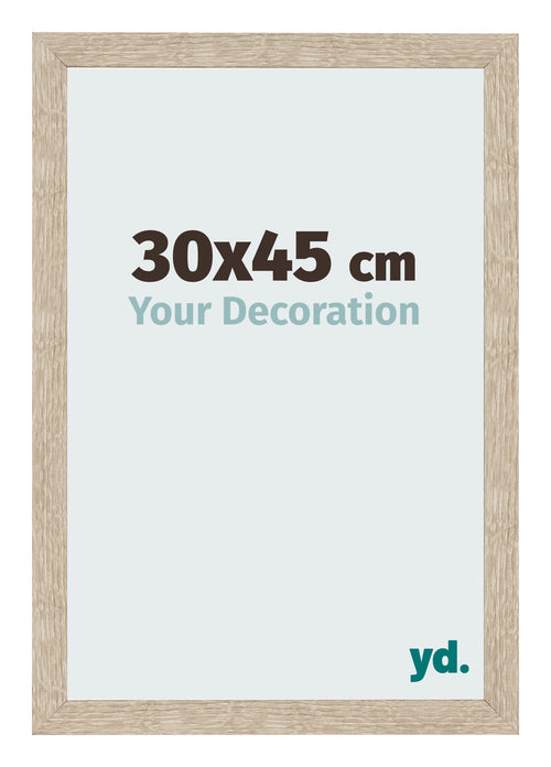 Bilderrahmen 30x45cm Sonoma Eiche MDF Bologna Vorne Messe | Yourdecoration.at