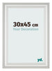 Bilderrahmen 30x45cm Weiss Gewischt MDF Lazio Vorne Messe | Yourdecoration.at