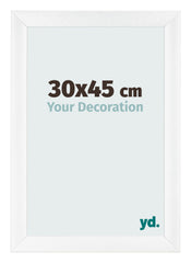 Bilderrahmen 30x45cm Weiß Vintage MDF Pisa Vorne Messe | Yourdecoration.at