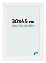 Bilderrahmen 30x45cm Weiß Vintage MDF Pisa Vorne Messe | Yourdecoration.at