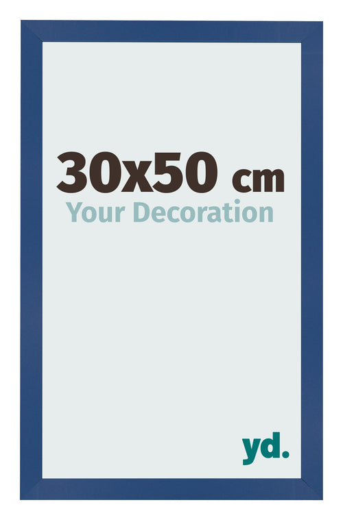 Bilderrahmen 30x50 cm Dunkelblau MDF Bologna Vorne Messe | Yourdecoration.at