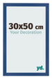 Bilderrahmen 30x50 cm Dunkelblau MDF Bologna Vorne Messe | Yourdecoration.at