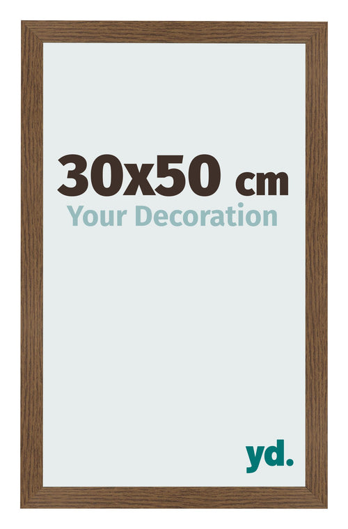 Bilderrahmen 30x50 cm Eiche Rustikal MDF Bologna Vorne Messe | Yourdecoration.at