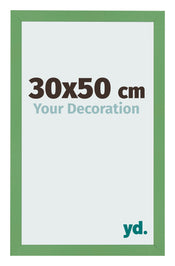 Bilderrahmen 30x50 cm Grun MDF Bologna Vorne Messe | Yourdecoration.at