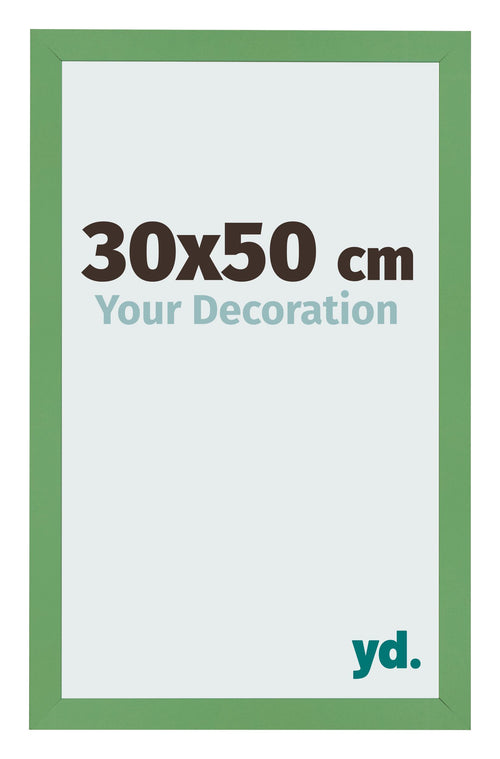 Bilderrahmen 30x50 cm Grun MDF Bologna Vorne Messe | Yourdecoration.at