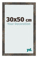 Bilderrahmen 30x50 cm Oxidiertes Metall MDF Bologna Vorne Messe | Yourdecoration.at