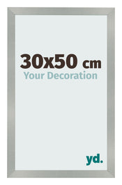 Bilderrahmen 30x50cm Aluminium Gebürstet MDF Bologna Vorne Messe | Yourdecoration.at