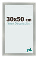 Bilderrahmen 30x50cm Aluminium Gebürstet MDF Bologna Vorne Messe | Yourdecoration.at
