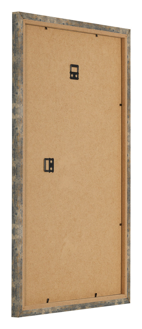 Bilderrahmen 30x50cm Blau Gold Meliert MDF Bologna Ruckseite Schrag | Yourdecoration.at