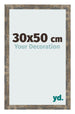 Bilderrahmen 30x50cm Blau Gold Meliert MDF Bologna Vorne Messe | Yourdecoration.at