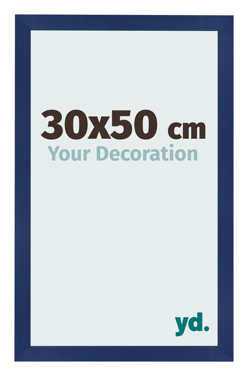 Bilderrahmen 30x50cm Dunkelblau Gewischt MDF Bologna Vorne Messe | Yourdecoration.at