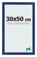 Bilderrahmen 30x50cm Dunkelblau Gewischt MDF Bologna Vorne Messe | Yourdecoration.at