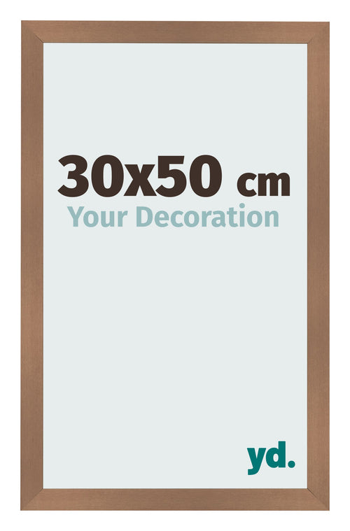 Bilderrahmen 30x50cm Kupfer Dekor MDF Bologna Vorne Messe | Yourdecoration.at