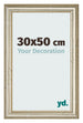 Bilderrahmen 30x50cm Metallglanz MDF Lazio Vorne Messe | Yourdecoration.at