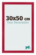 Bilderrahmen 30x50cm Rot MDF Bologna Vorne Messe | Yourdecoration.at