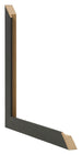 Bilderrahmen 30x50cm Schwarz Gemasert MDF Bologna Detail Querschnitte | Yourdecoration.at
