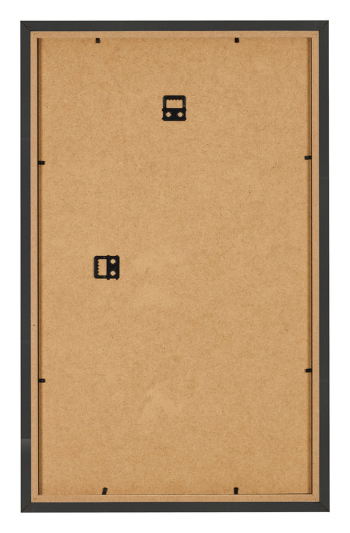 Bilderrahmen 30x50cm Schwarz Gemasert MDF Bologna Ruckseite | Yourdecoration.at